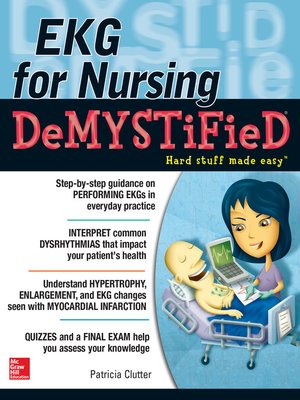 cover image of EKG's for Nursing Demystified